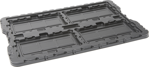 TRAY for transporting small and medium-sized modules